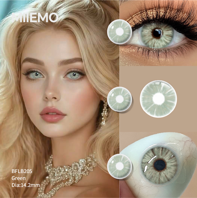DSC Chinese Factory Wholesale Soft Blue Small Pupil Colored Contact Lenses ISO Certified 5 Year Expiration
