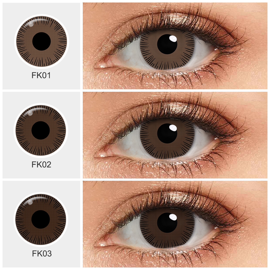 Free Shipping Soft Prosthetic Lens Contacts Factory Wholesale Red Green Brown Color Blind Eye Lens Colored Contact Lenses