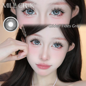 Haipurecon Factory Direct Wholesale Grey Sky Blue Color Contact Lenses Natural Multi Colors New Style Bulk Order Low MOQ