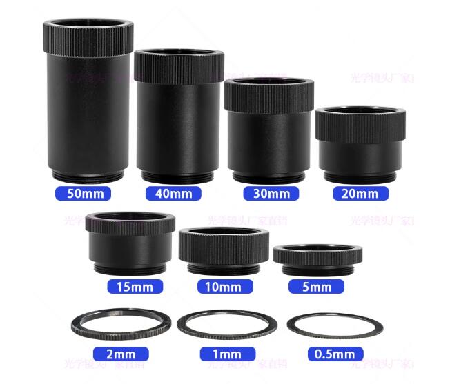China Manufacturer Aluminum 5.0mm C-Mount CS-Mount Lens Adapter Ring for Industrial Camera FotoHigh Brand Aluminum Alloy CNC