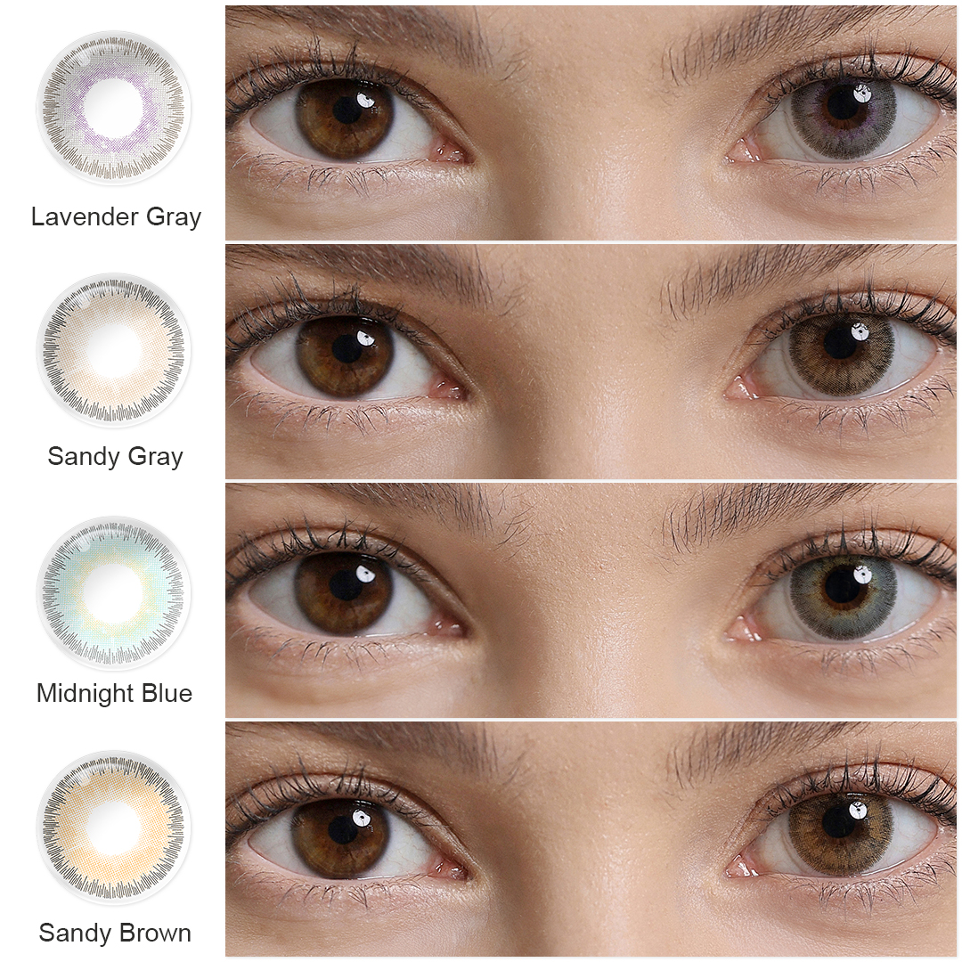 Free Shipping Elite Soft Natural Cosmetic Contacts Dia 14.5mm Colored Contact Lenses Lentes De Contacto for OEM Private Package