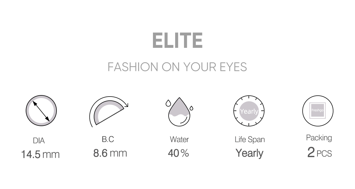 Elite Soft Natural Cosmetic Contacts Lenses