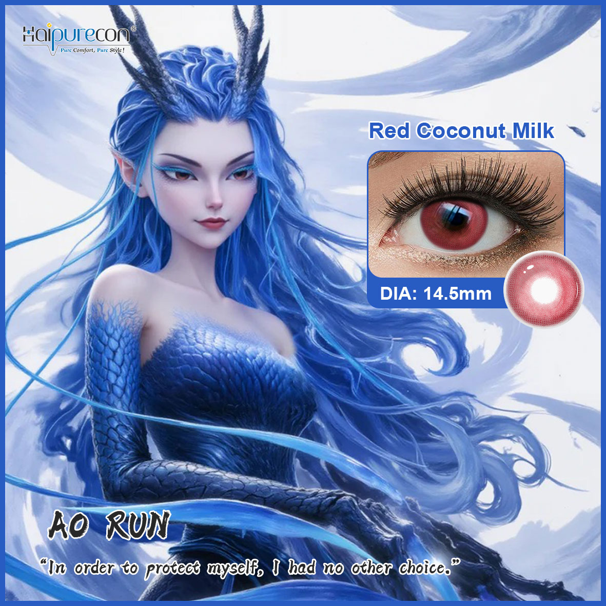 Haipurecon Nezha Themed Contact Lenses Unleash Your Inner Warrior Embrace the Spirit of Chinese Mythology Lens Cosplay