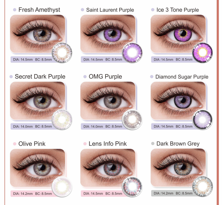 Haipurecon Factory Direct Wholesale Soft Color Contact Lenses $1 Per Pair MOQ 100 Pairs Limited Stock