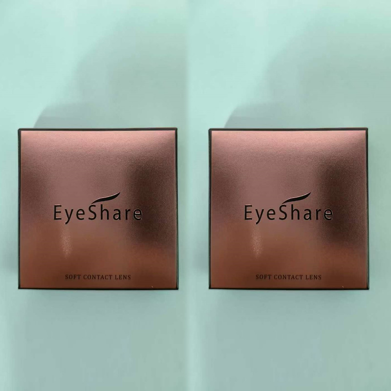 Eyeshare Wholesale Personal Brand Lentes De Contacto Paper Box Free Design Custom Eye Lens Packing Box Colored Contact Lenses