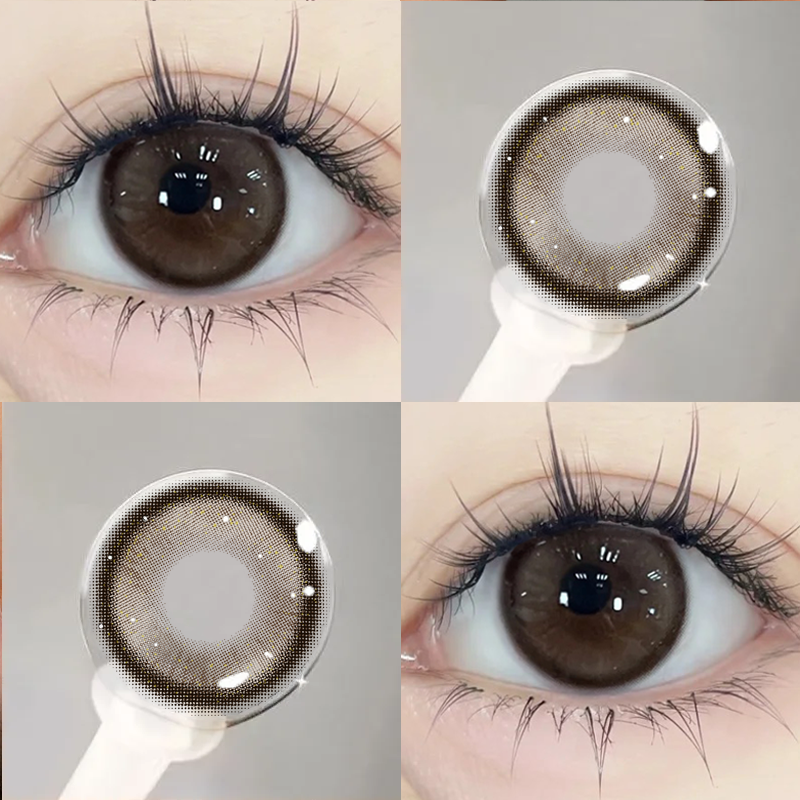 Haipurecon Yearly Natural Color 14mm Color Without Diopters Annual Cosmetic Natural Color Private Label Oem Contact Lenses