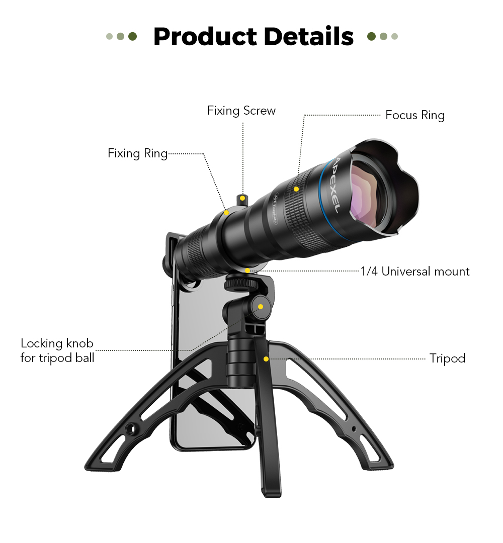 36X telephoto lens feature 7