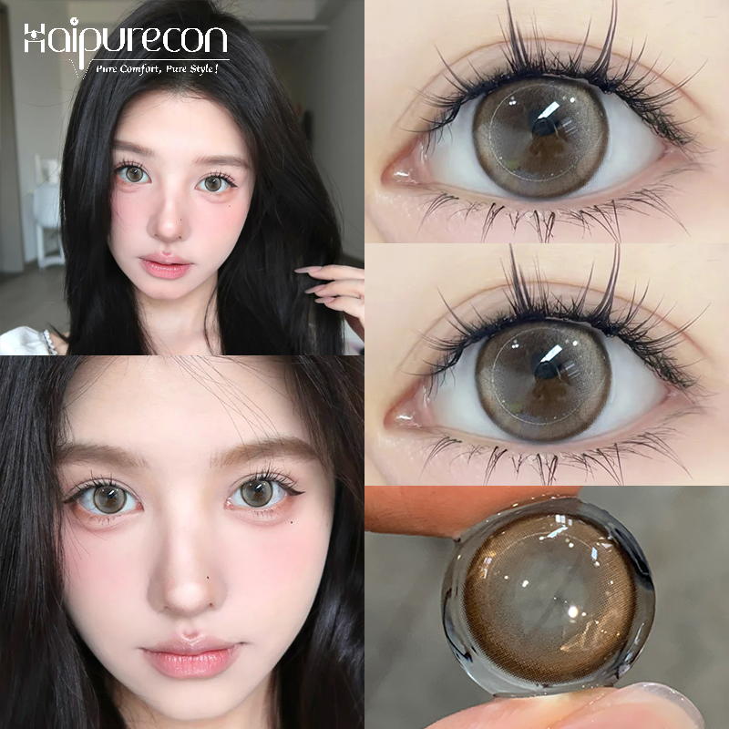 Haipurecon Natural New Series Soft Contact Lenses Beautiful Big Eyes Wholesale Colored Contact Lenses for Eye Enhancements